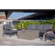Elementi Plus OFG310 43-Inch Rocky Concrete Fire Table with Hidden Propane Tank