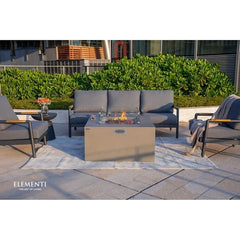 Elementi Plus OFG310 43-Inch Rocky Concrete Fire Table with Hidden Propane Tank