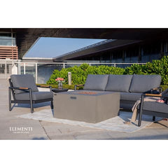 Elementi Plus OFG310 43-Inch Rocky Concrete Fire Table with Hidden Propane Tank