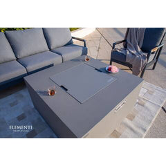 Elementi Plus OFG310 43-Inch Rocky Concrete Fire Table with Hidden Propane Tank