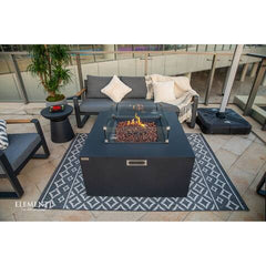 Elementi Plus OFG310 43-Inch Rocky Concrete Fire Table with Hidden Propane Tank