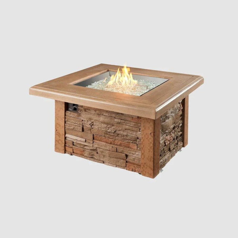 The Outdoor GreatRoom 43.5-Inch Sierra Square Gas Fire Pit Table
