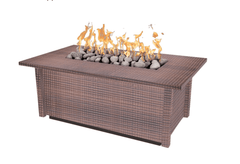 The Outdoor Plus Salinas Hammered Copper Fire Table