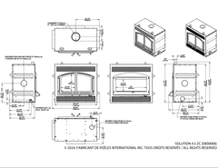 Enerzone EB00068 Solution 4.5 ZC II Wood Burning Fireplace