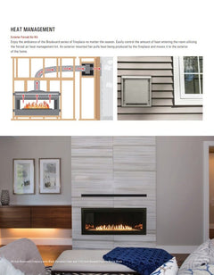 Empire 60" Boulevard Vent-Free Linear Gas Fireplace with Barrier and Remote Control