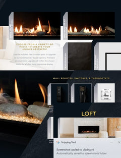 Empire 46" Loft Direct Vent Linear Gas Fireplace with Crushed Glass