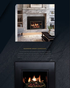 Empire 30" Rushmore Clean-Face Direct Vent Gas Fireplace Insert with Multi-Function Remote and Blower