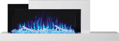 Napoleon NEFP32-5019W Stylus Cara Wall Mount Electric Fireplace with Remote and Wood Surround, 59-Inch