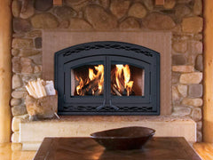 Superior 31-Inch WCT6940 Traditional High-Efficiency EPA Certified Wood Burning Fireplace with White Stacked Panel