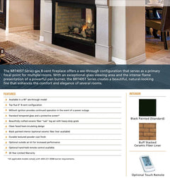 Superior 40-Inch BRT40ST Traditional B-Vent Double-Sided Gas Fireplace