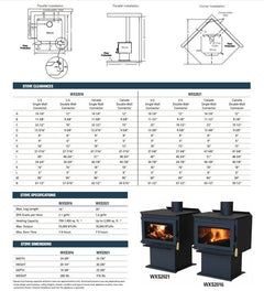 Superior WXS2000 Freestanding Wood Burning Stove