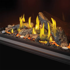 Napoleon TLV50LN Tall Vector Single Sided Direct Vent Linear Gas Fireplace with Luminous Logs, 65-Inch, Electronic Ignition, Natural Gas