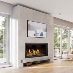 Napoleon TLV50N Tall Vector Single Sided Direct Vent Linear Gas Fireplace, 65-Inch, Electronic Ignition, Natural Gas