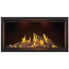 Napoleon TLV50LN Tall Vector Single Sided Direct Vent Linear Gas Fireplace with Luminous Logs, 65-Inch, Electronic Ignition, Natural Gas