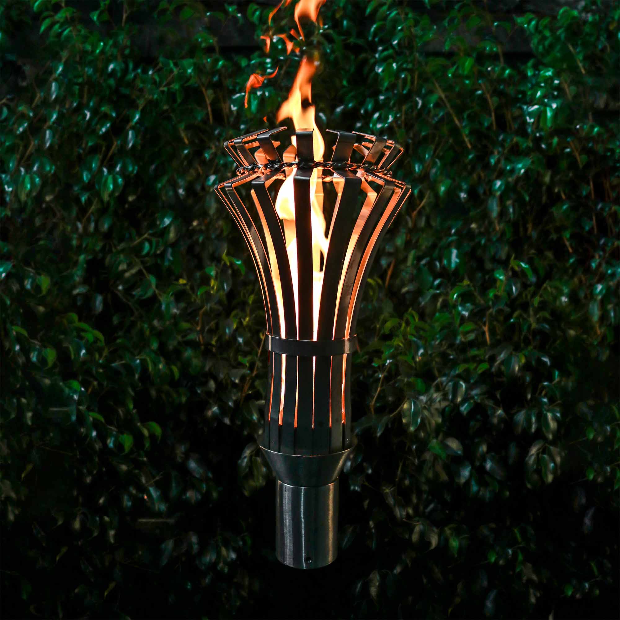 The Outdoor Plus 14" Gothic Stainless Steel Fire Torch