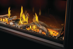 Napoleon TLV50L Tall Linear Vector Direct Vent Gas Fireplace with Luminous Logs, 50-Inch, Electronic Ignition