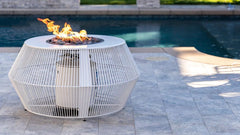 The Outdoor Plus Cesto Powder Coat Round Fire Pit