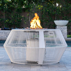 The Outdoor Plus Cesto Powder Coat Round Fire Pit