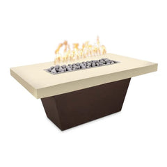 The Outdoor Plus 48" Tacoma GFRC Concrete Top and Powder Coated Base Slate Fire Table