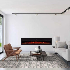 Touchstone 80043 84-Inch The Sideline Recessed Electric Fireplace