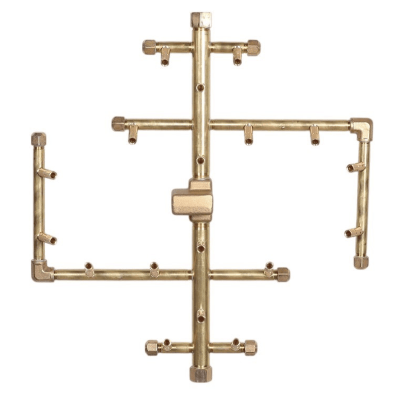 Warming Trends Crossfire 2.0 Universal Original Brass Gas Fire Pit Burner