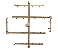 Warming Trends Crossfire 2.0 Universal Original Brass Gas Fire Pit Burner