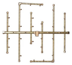 Warming Trends Crossfire 2.0 Universal Original Brass Gas Fire Pit Burner