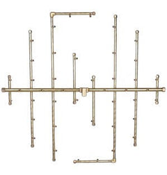 Warming Trends Crossfire 2.0 Universal Original Brass Gas Fire Pit Burner