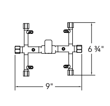 Warming Trends Crossfire 2.0 Universal Original Brass Gas Fire Pit Burner