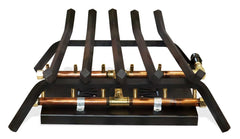 Warming Trends Outdoor Fireplace Kit For 24-Inch Opening With 120K BTU H-Style Crossfire 2.0 Brass Burner