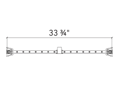 Warming Trends Crossfire 2.0 Universal Linear Brass Gas Fire Pit Burner