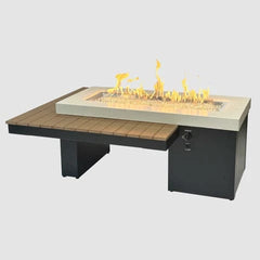 The Outdoor GreatRoom 64.5x48.25-Inch Uptown Linear Gas Fire Pit Table