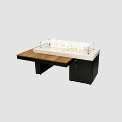 The Outdoor GreatRoom 64.5x48.25-Inch Uptown Linear Gas Fire Pit Table