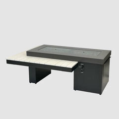 The Outdoor GreatRoom 64.5x48.25-Inch Uptown Linear Gas Fire Pit Table
