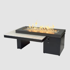 The Outdoor GreatRoom 64.5x48.25-Inch Uptown Linear Gas Fire Pit Table