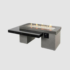 The Outdoor GreatRoom 64.5x48.25-Inch Uptown Linear Gas Fire Pit Table