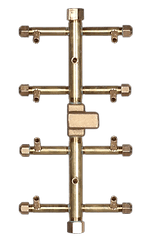 Warming Trends Crossfire 2.0 Universal Tree-Style Brass Gas Fire Pit Burner