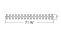 Warming Trends Crossfire 2.0 Universal Tree-Style Brass Gas Fire Pit Burner