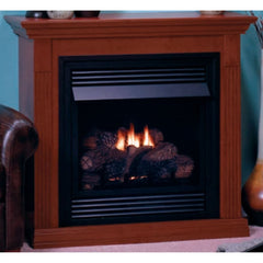 Empire 26" Lincoln Deluxe Vent-Free Gas Fireplace with Contour Burner and Mantel Combination