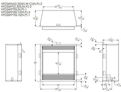 Empire 26" Lincoln Deluxe Vent-Free Gas Fireplace with Contour Burner