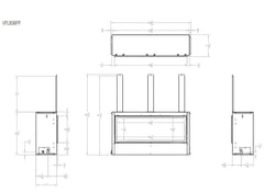 Empire 36" Boulevard Vent-Free Linear Gas Fireplace with Barrier