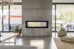 Empire 48" Boulevard Double-Sided Vent-Free Linear Gas Fireplace with Barrier