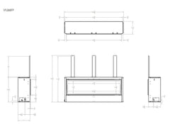 Empire 48" Boulevard Vent-Free Linear Gas Fireplace with Barrier