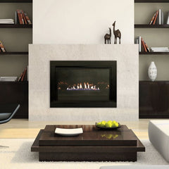 Empire 32" Loft Vent-Free Gas Fireplace Insert with Barrier and Black Liner