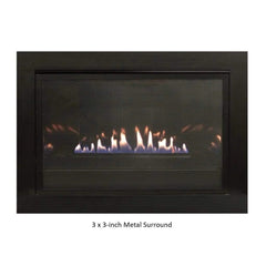 Empire 29" Franklin Vent-Free Gas Fireplace Insert with Log Set and Brick Liner