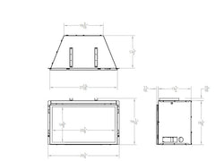 Empire 29" Loft Vent-Free Gas Fireplace Insert with Barrier and Black Liner