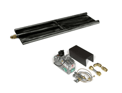 Grand Canyon Vented Glass Burner with Millivolt and Remote System