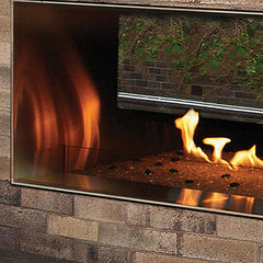 Empire 60" Carol Rose Outdoor Double-Sided Vent-Free Stainless Steel Linear Gas Fireplace