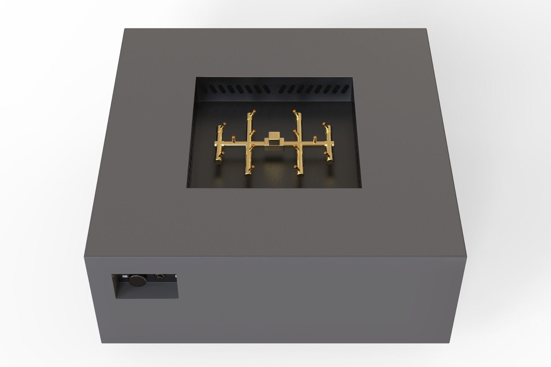 Warming Trends Aon Powder-Coated Steel Square Fire Table – Royal Fire Pits