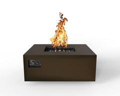Warming Trends Aon Powder-Coated Steel Square Fire Table